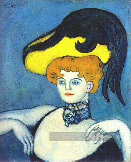 Courtisane Au Collier Gemmes 1901 cubiste Pablo Picasso Peintures à l'huile